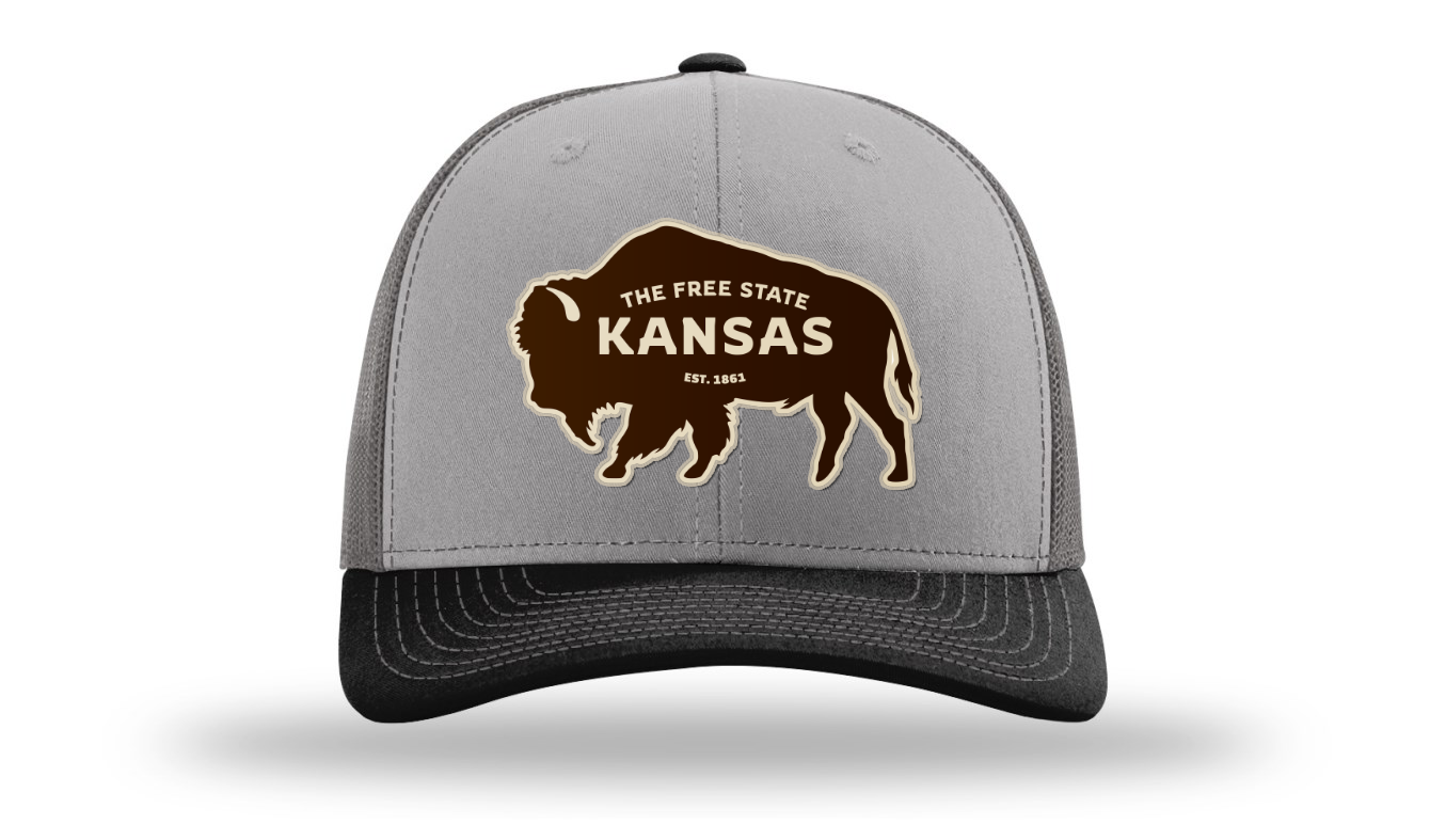 Free State Buffalo Trucker Hat - 112 Tri Grey/Charcoal/Black
