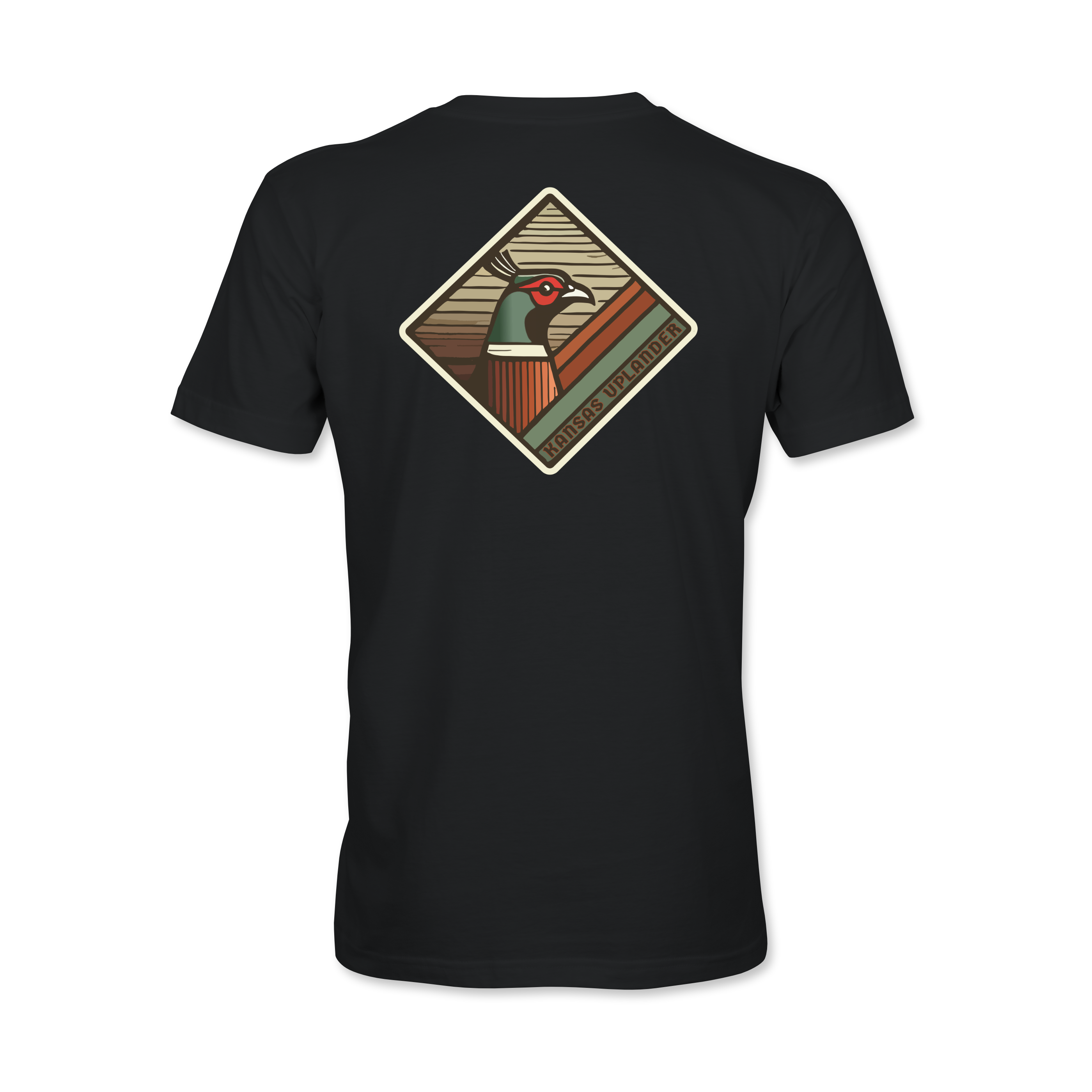 Short Sleeve Woodcut Pheasant T-Shirt