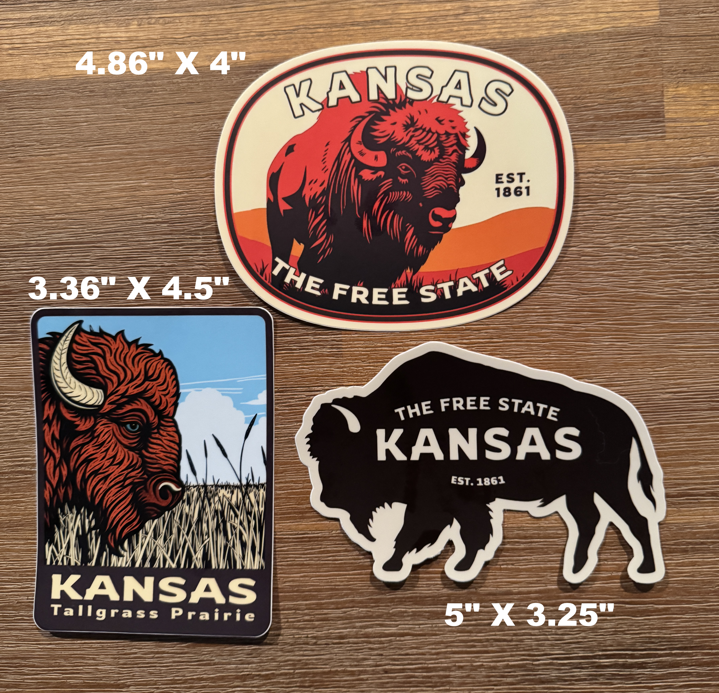 Buffalo Sticker Pack – KANSAS UPLANDER