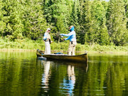 HD Canoe Stabilizer Floats Complete Package