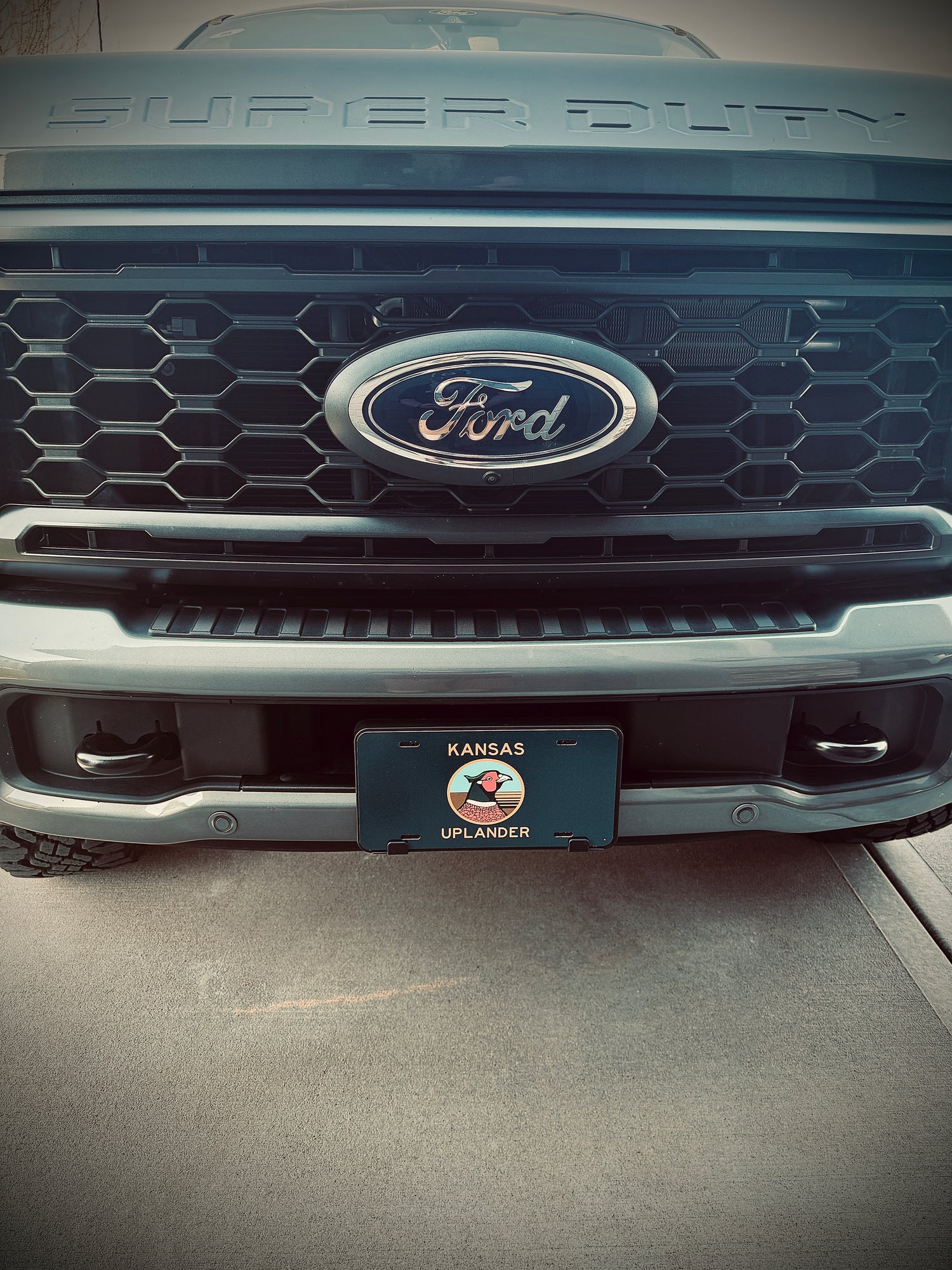 The Kansas Uplander Front License Plate