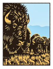 The Herd Buffalo Art Print