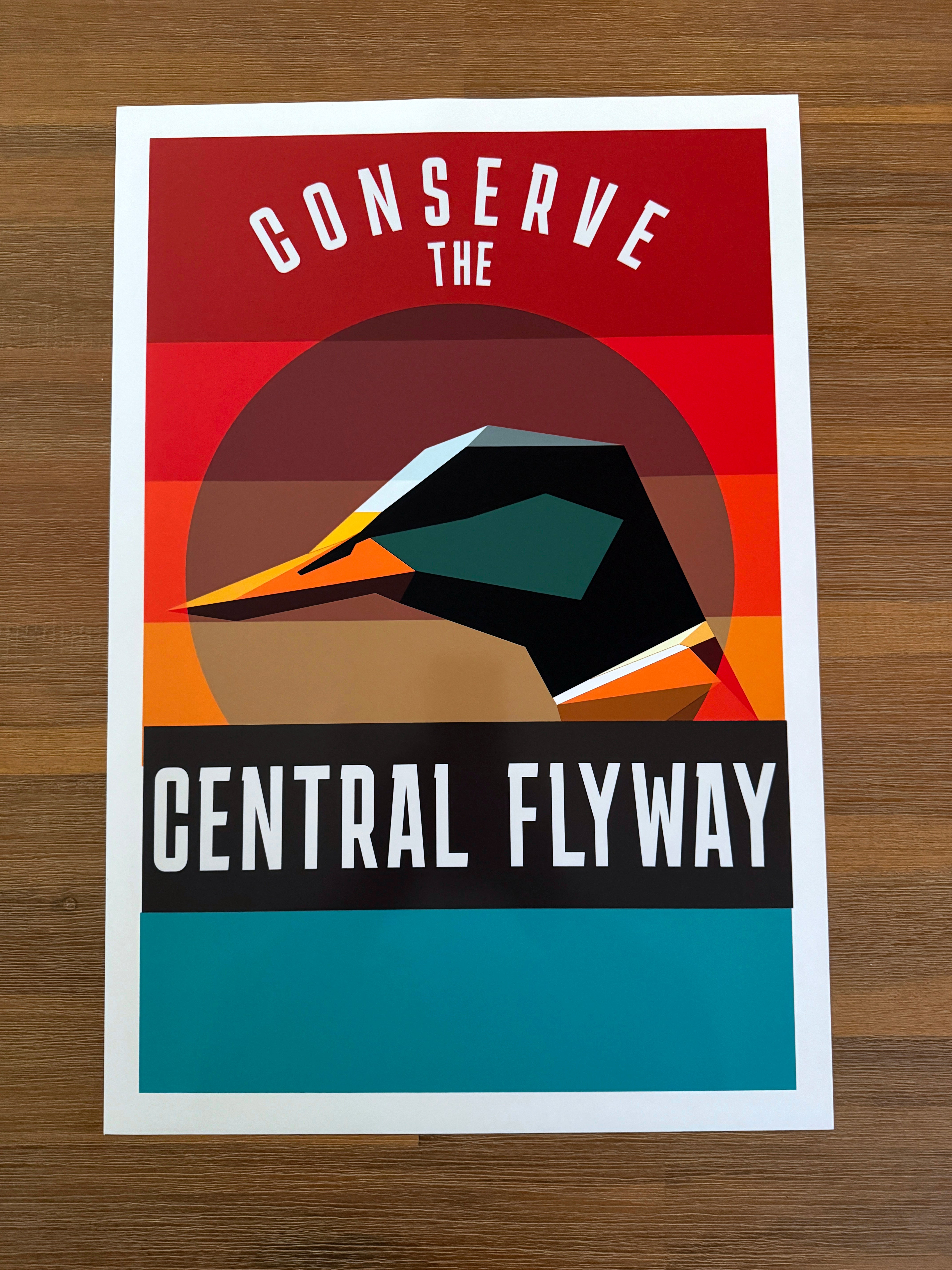 Conserve the Central Flyway Art Print