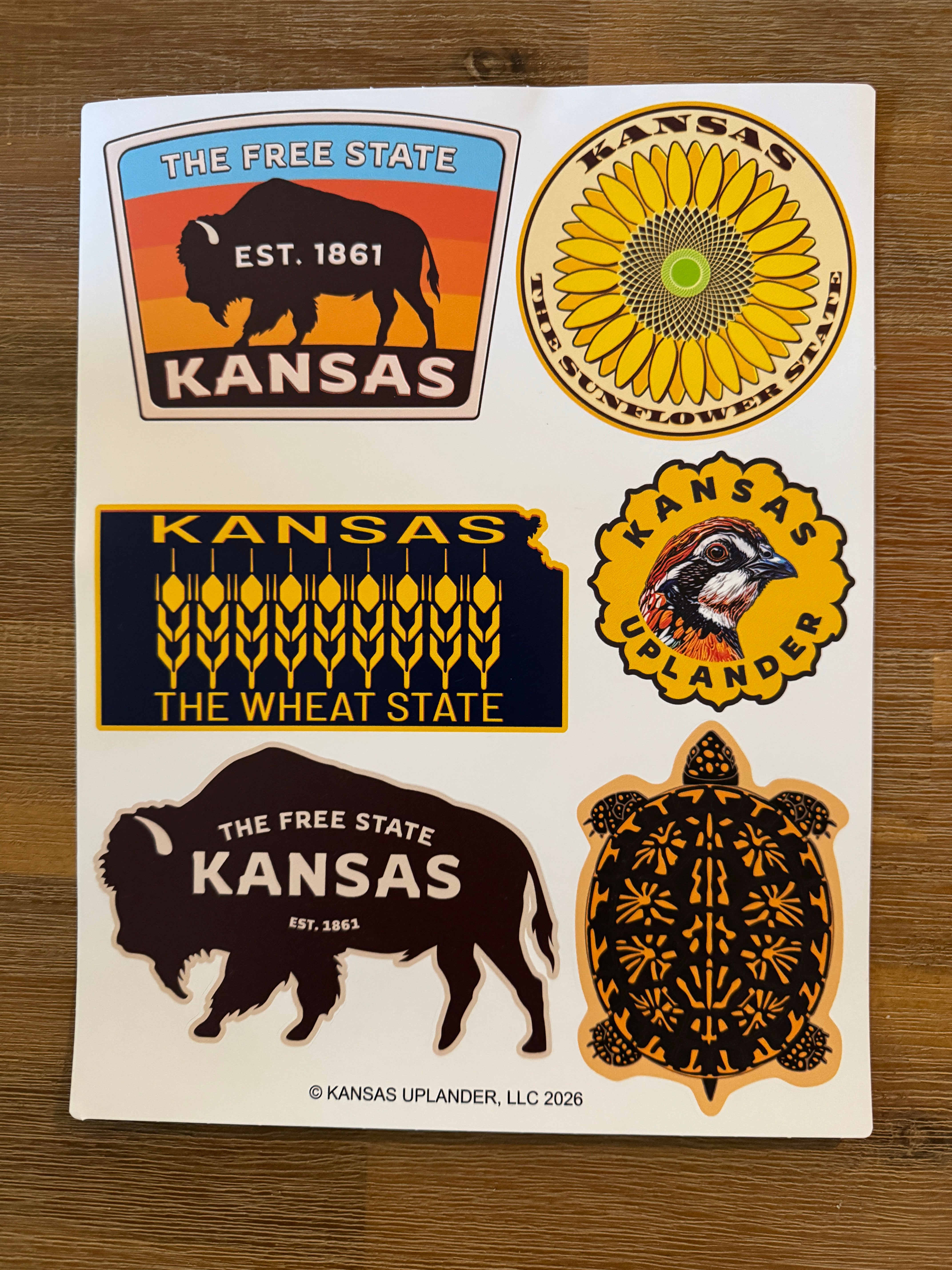 The Kansas Sticker Sheet
