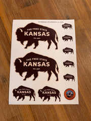 Free State Buffalo Sticker Sheet