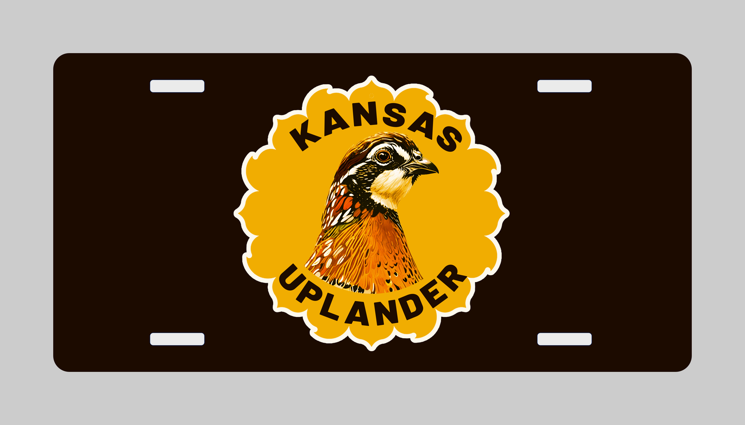 Sunflower Quail License Plate