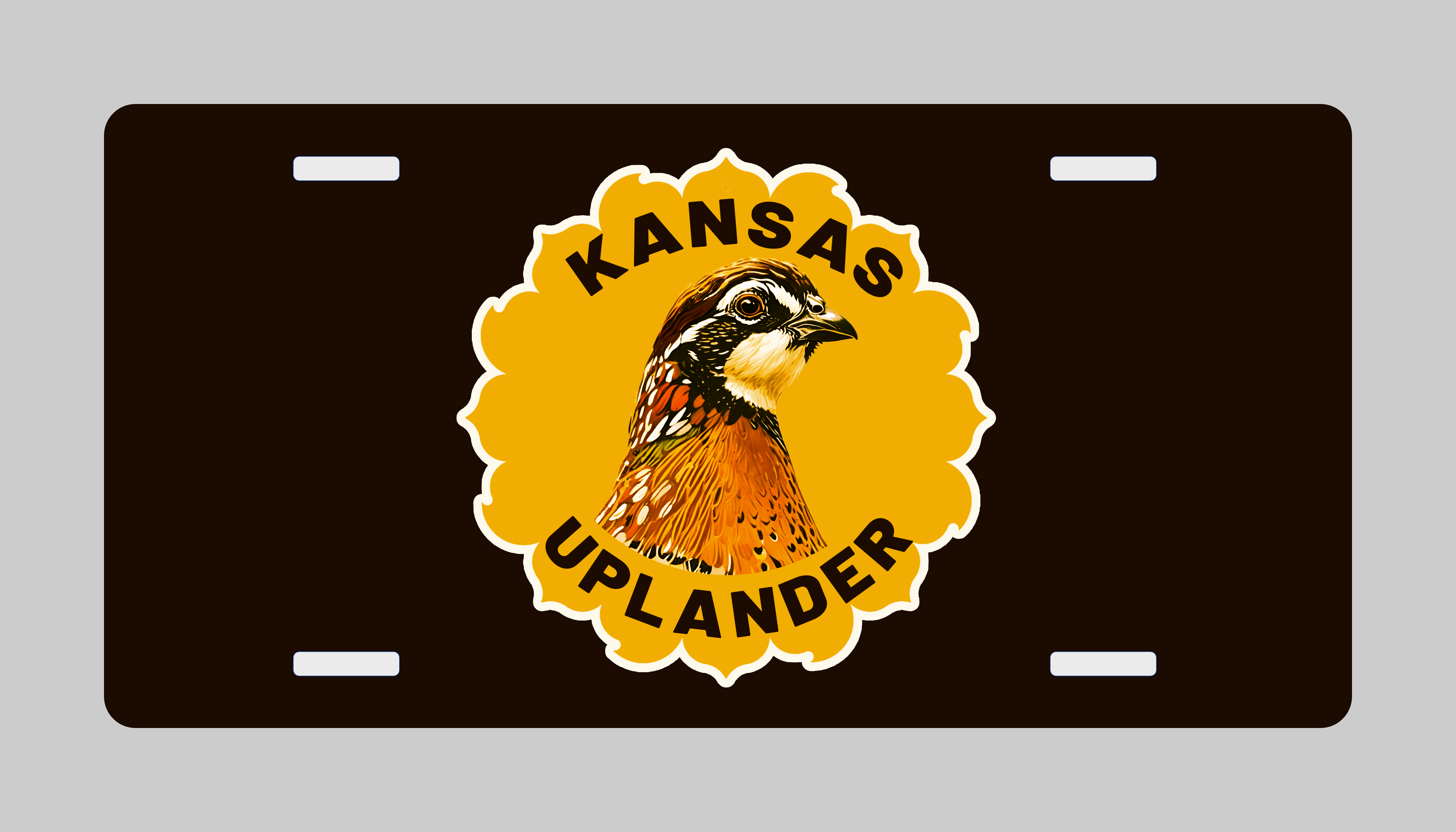 Sunflower Quail License Plate