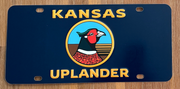 The Kansas Uplander Front License Plate