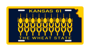 The Wheat State Front License Plate