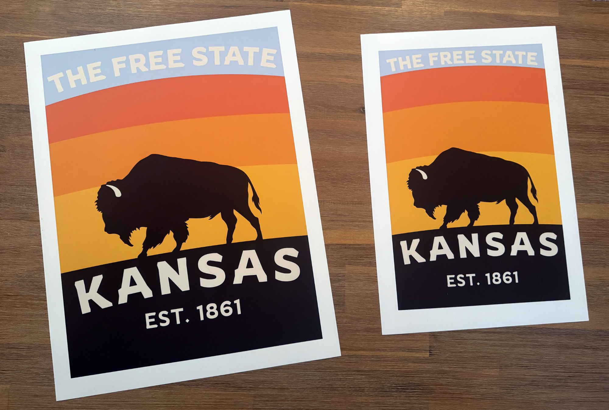 Kansas 'Free State' Buffalo Art Print