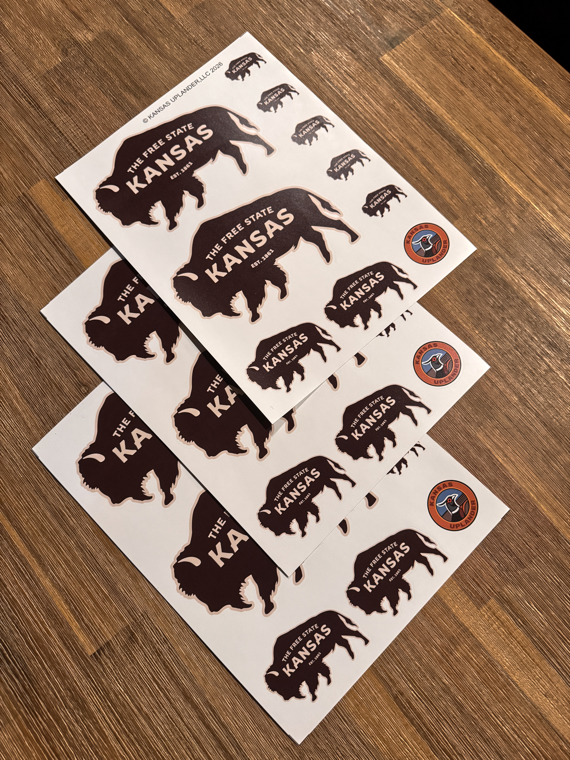 Free State Buffalo Sticker Sheet