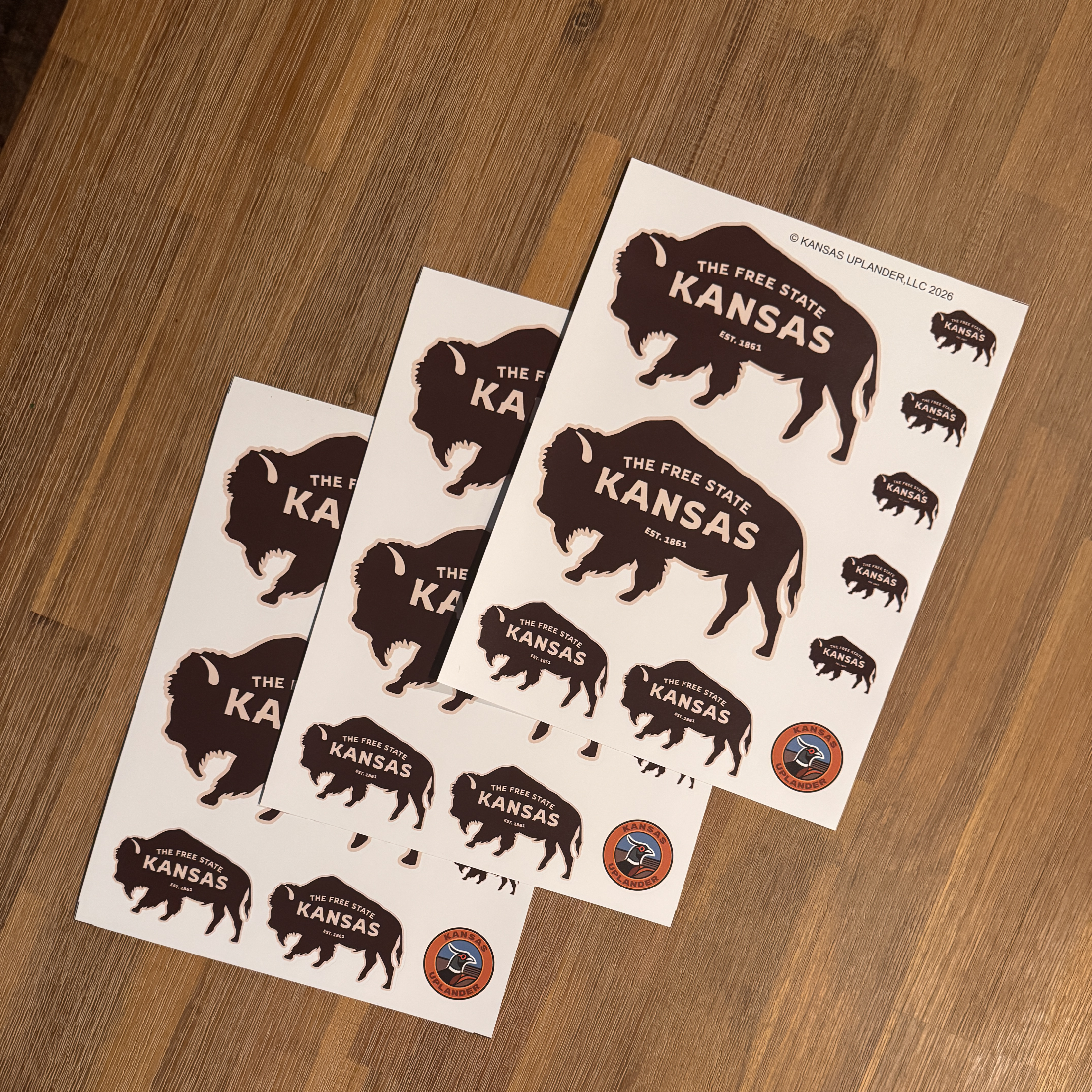 Free State Buffalo Sticker Sheet